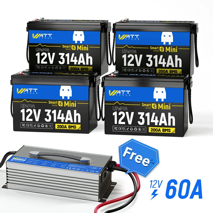WattCycle AU - 12V 314Ah MiniBT LiFePO4 Battery