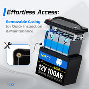 ⚡️Presale – Ships June 30⚡️WattCycle 12V 100Ah Mini LiFePO₄ Battery – Compact Power for RVs & Trolling Motors