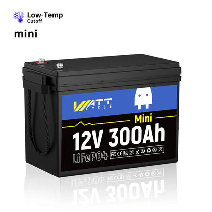 【 Pre-Sale】WattCycle 12V 300Ah Mini LiFePO4 Battery