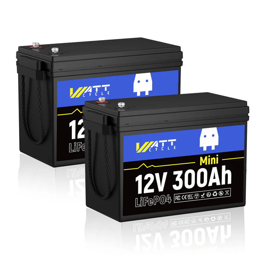 【 Pre-Sale】WattCycle 12V 300Ah Mini LiFePO4 Battery