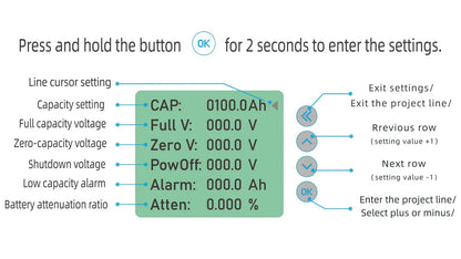 WattCycle 500A LiFePO4 Battery Monitor with Shunt