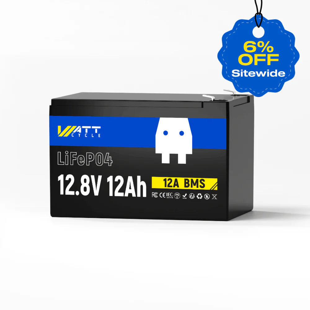 【Easter Sale: 6% OFF】WattCycle AU - 12V 12Ah LiFePO4 Battery