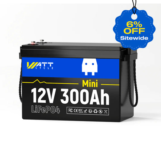 【Easter Sale: 6% OFF】WattCycle AU - 12V 300Ah Mini LiFePO4 Battery