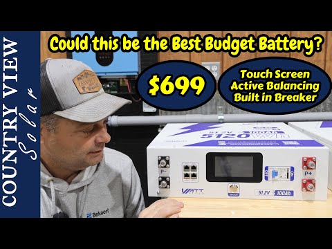 【BOX DAY SALES】WattCycle - 48V 100Ah Server Rack - LiFePO₄ Battery with Bluetooth, LCD Display & Communication