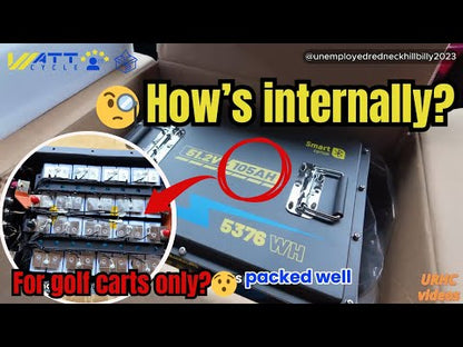 【PRE-SALE】WattCycle AU - 48V 105Ah Golf Cart Battery - Metal House
