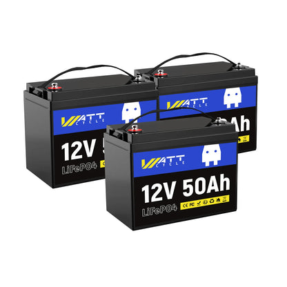 WattCycle 12V 50Ah LiFePO4 Battery