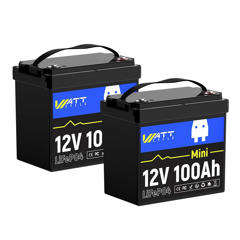 ⚡️Presale – Ships June 30⚡️WattCycle 12V 100Ah Mini LiFePO₄ Battery – Compact Power for RVs & Trolling Motors