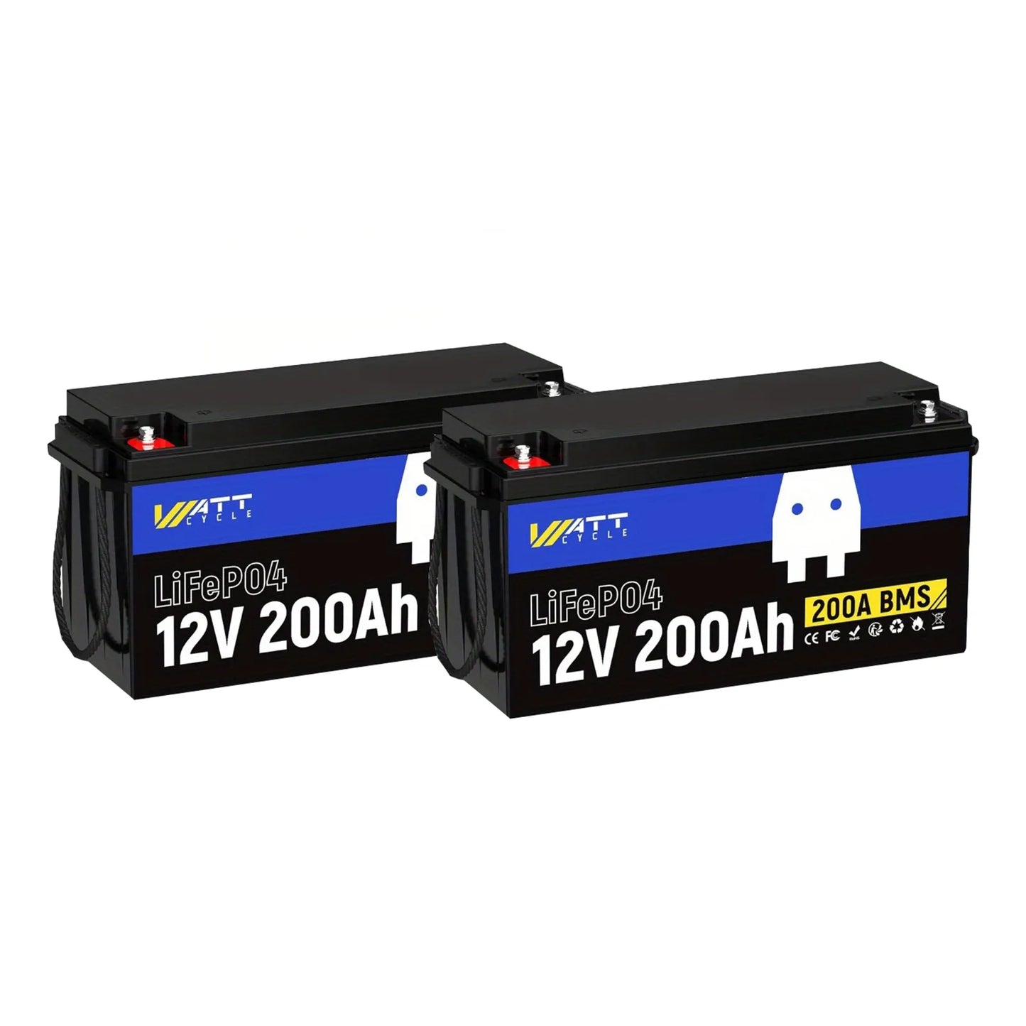 WattCycle 12V 200Ah LiFePO4 Battery