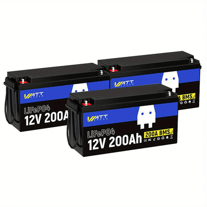 WattCycle 12V 200Ah LiFePO4 Battery