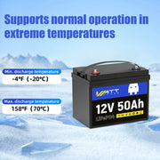 WattCycle 12V 50Ah LiFePO₄ Battery – Lightweight Power for Fish Finder, LiveScope & Kayak Fishing